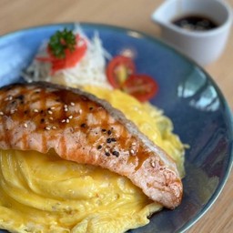 ข้าวไข่ข้น แซลมอนเทอริยากิ