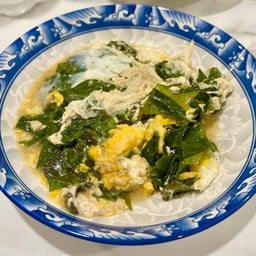 ผักเหลียงผัดไข่ Hleang