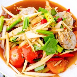 ตำกุ้งสด