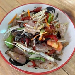 ปูปลาร้าคอหมูย่าง