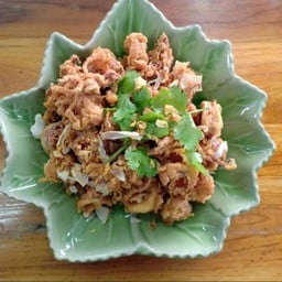 หมึกทอดกระเทียม