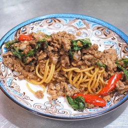 Signature pork pasta