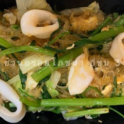 D สุกี้แห้ง หมึก