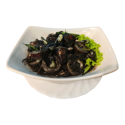 หมึกไข่ผัดน้ำดำ
