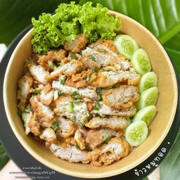 ข้าวหอม หมูทอด