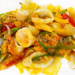 D หมึกผัดไข่เค็ม