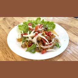 Thai-style Salad Fried Chicken Tendons ยำเอ็นไก่ทอด