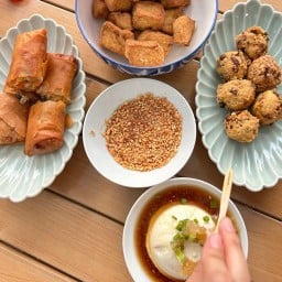 อุโนะจัง เต้าหู้ญี่ปุ่นทอด ปอเปี๊ยะ สมูทตี้โปรตีน น้ำเต้าหู้ฟูจิเจ้าเดียว รพ.เมืองชล สาธารณสุข