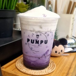 อัญชัญนมสดเย็น