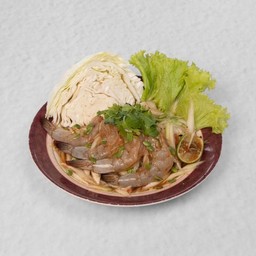 ตำกุ้งสด
