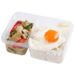 มายช้อยส์ข้าวแกงเขียวหวานไก่ไข่ดาว(B