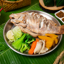 ปลาทับทิมนึ่ง