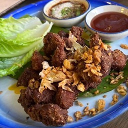หมูแดดเดียว(สันคอ)