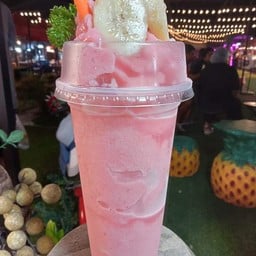กล้วยสตรอเบอรี่สมูทตี้
