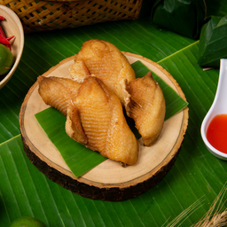 ปลาแดดเดียวครกไม้