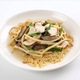 โกยซีหมี่ราดหน้าหมูหมัก