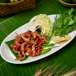 แหนมครกไม้ทอด