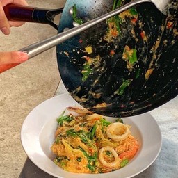 สุกี้แห้ง ทะเล