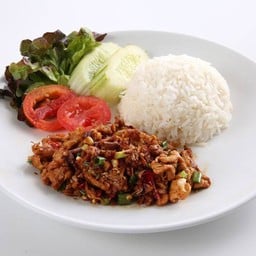ข้าวคั่วพริกเกลือหมู