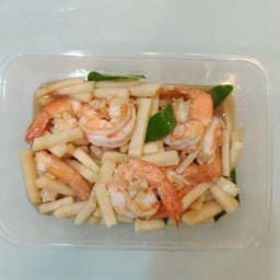ยอดมะพร้าวผัดกุ้ง