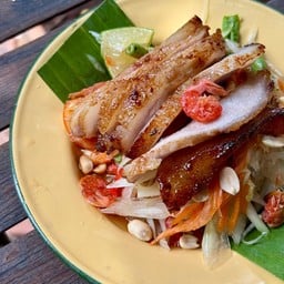 ตำไทยคอหมูย่าง 🔥