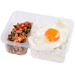 มายช้อยส์ข้าวกระเพราหมูไข่ดาว(B