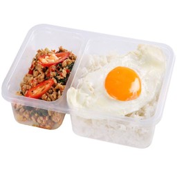 มายช้อยส์ข้าวผัดกะเพราไก่ไข่ดาว(B