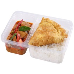 มายช้อยส์ข้าวพะแนงไก่ไข่เจียว(B