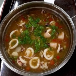 086หมึกไข่นึ่งมะนาว (หม้อไฟ)  B-10