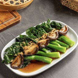 คะน้าฮ่องกงเห็ดหอมสด