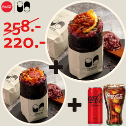 [อร่อยซ่ากับโค้ก] ฟ่านถวนสูตรหมูย่างไต้หวัน + ฟ่านถวนสูตรไส้กรอกไต้หวัน + โค้ก ซีโร่