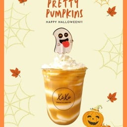 นมฮอกไกโดปั่นฟักทอง (ไม่มีวิปปิ้งครีมแบบในรูปนะคะ)