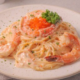 Spaghetti Cream Ebiko