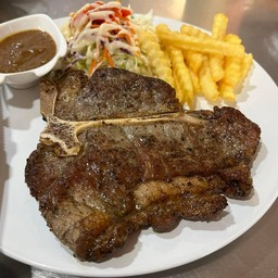 ทีโบนสเต็กเนื้อ