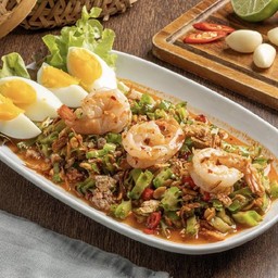 ยำถั่วพลูกุ้งสด (ดั้งเดิม)