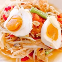 ตำไทยไข่เค็ม