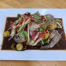 ตำกุ้งสด