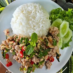 ข้าวลาบหมูสับ