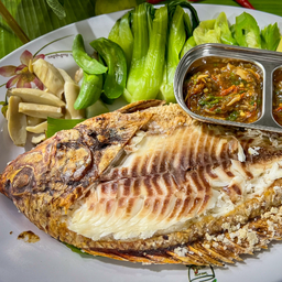 ปลานิลเผา