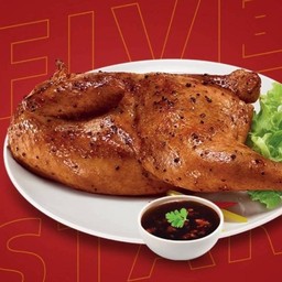 ไก่ย่างพริกไทยดำครึ่งตัว