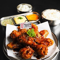 ไก่ทอดเกาหลีซอสเผ็ด 10 ชิ้น