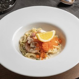 สปาเก็ตตี้ ซอสครีมกุ้ง