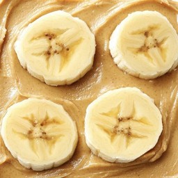 ปังปิ้งเนยถั่ว+กล้วย