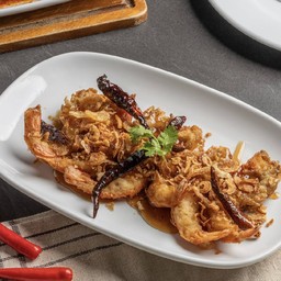 กุ้งทอดซอสมะขาม
