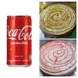 [เซตสุดฮิต] โค้ก (180 มล.) + สตรอเบอร์รี่+บลูเบอร์รี่ + สังขยาใบเตย+วานิลลา