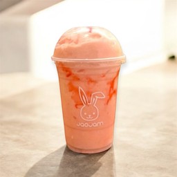 Strawberry milk frappe นมสตอเบอร์รี่ปั่น