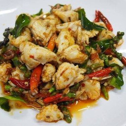 067เนื้อปูกรรเชียงผัดพริกขี้หนูสวน A-19