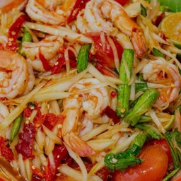 ตำกุ้งลวก