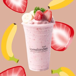 กล้วยหอมทองปั่น+สตอเบอร์รี่