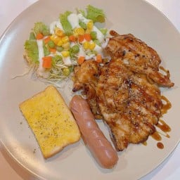 สเต็กไก่พริกไทยดำ